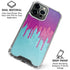 Paint Splatter Purple iPhone 16 Pro Clear Case